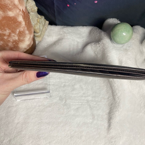 Bulgari Leather Long Wallet-Brown W/COA - Picture 8 of 12